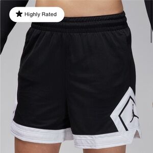 Nike Women's Black and White Athletic Shorts